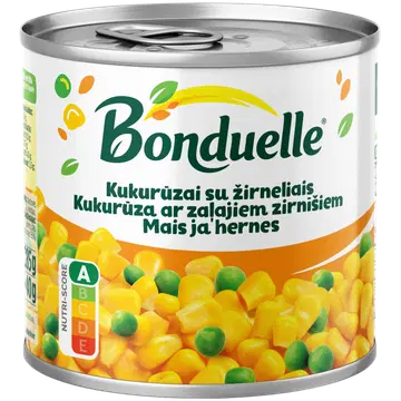 Bonduelle mais ja hernes 340/285 g