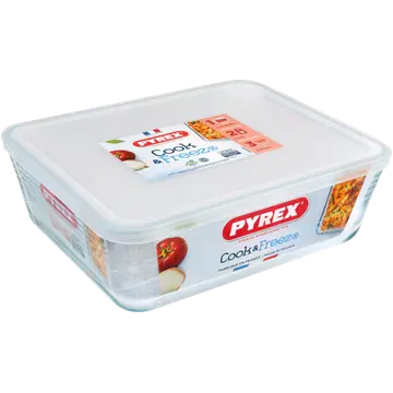 Klaasvorm Cook/Freeze plastkaanega 4l/27x22cm