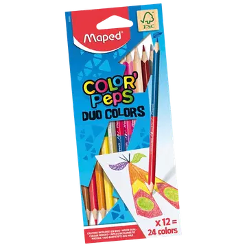Color peps värvipliiats duo 24 värvi