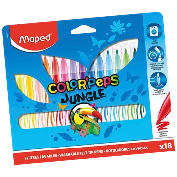 Viltpliiats colorpeps jungle 18tk