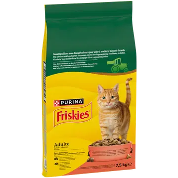 Friskies kuivtoit kassidele veise-, kanaliha ja köögiviljaga 7,5 kg