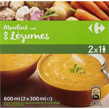 Carrefour köögiviljasupp, 600 ml
