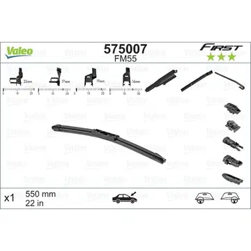 Kojamees raamita Valeo First 575007 550 mm