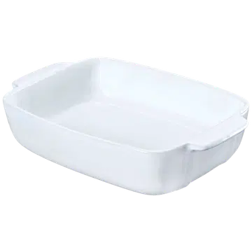 Ahjuvorm Pyrex 30x22cm valge keraamika