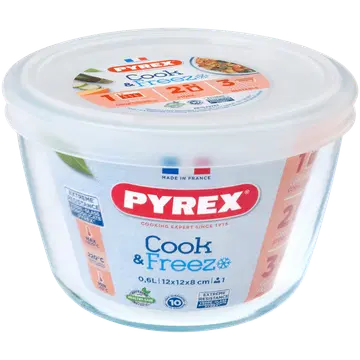 Klaaskauss kaanega Cook@Freeze 0,6l