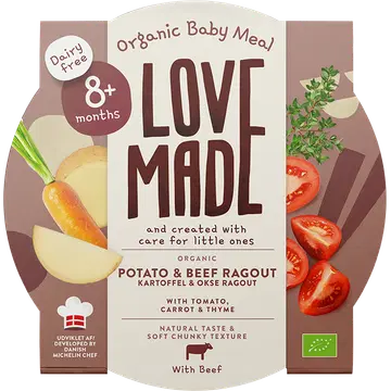 LoveMade ökoloogiline kartuli-loomalihapada 8k+ 185g