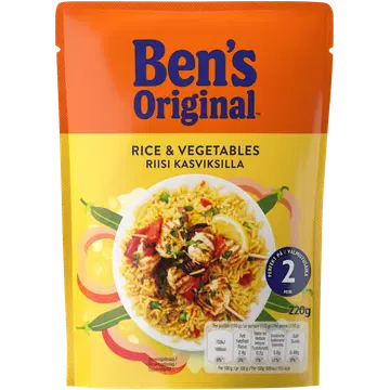 Ben’s Original valmisriis köögiviljadega 220 g
