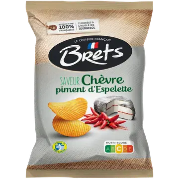 Brets kartulikrõpsud kitsejuustu ja Espelette tšilli maitselised 125g