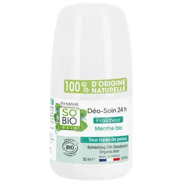 Rulldeodorant So Bio 24h orgaaniline münt 50ml