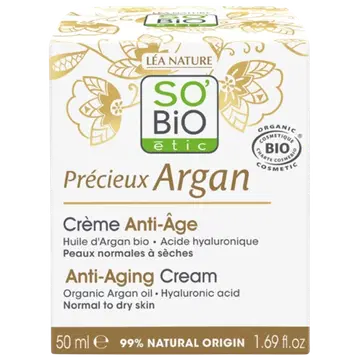 Vananemisvastane päevakreem So Bio Argan 50ml