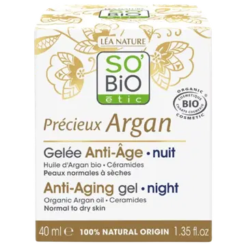 Vananemisvastane öine geel-kreem So Bio Argan 40ml