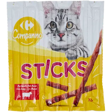 Carrefour Sweet Sticks kassile 6x5g