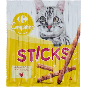 Carrefour närimispulgad kassidele kana ja maksaga 6*5g