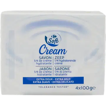 Carrefour Soft 1/4 Cream seep 4X100g