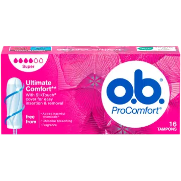 O.B. Pro Comfort Super tampoonid 16tk
