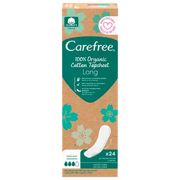 Carefree pesukaitse Organic Long 24tk