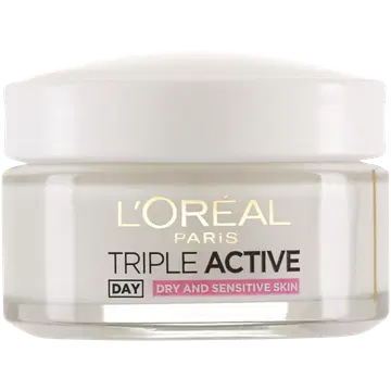 Päevakreem Loreal Triple Active dry&sensitive 50ml