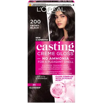 Poolpüsivärv Loreal Casting Cream Gloss 200 Ebony