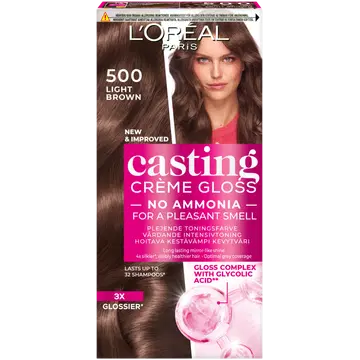 Poolpüsivärv Loreal Casting Cream Gloss 500 Light Brown