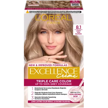 Püsivärv Loreal Excellence Cream Gloss 8.1 Light Ash Blonde