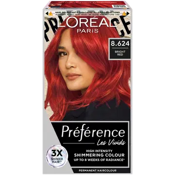Püsivärv Loreal Preference Bright Red 8.624