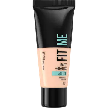 Maybelline jumestuskreem Fit Me Matte+Poreless 102 Fair Ivory