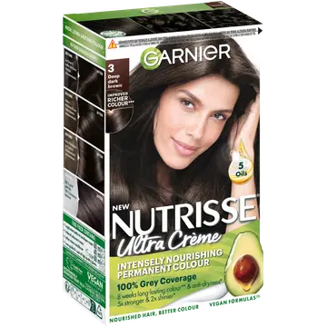 Juuksevärv Garnier Nutrisse 3 Darkest Brown