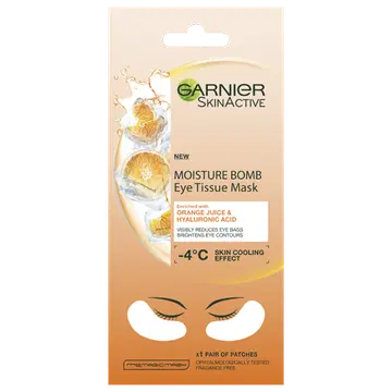 Mask Garnier silmaalustele Moisture Bomb Orange Juice
