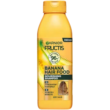 Šampoon Garnier Fructis Hair Food Banana kuivadele juustele 350ml