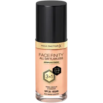 Max Factor jumestuskreem Facefinity All Day Flawless 45 Warm Almond 30ml