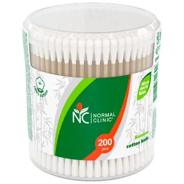 Vatitikud bambus Normal Clinic 200tk