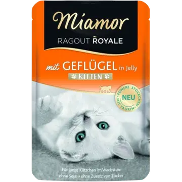Miamor Ragout Royale täissööt kassipoegadele kanalihaga 100g