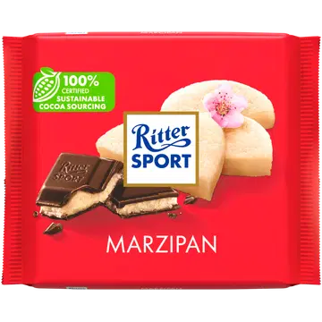 Ritter Sport tume šokolaad martsipanitäidisega 100g