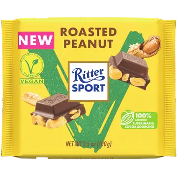 Ritter Sport Vegan šokolaad röstitud maapähklitega 100g