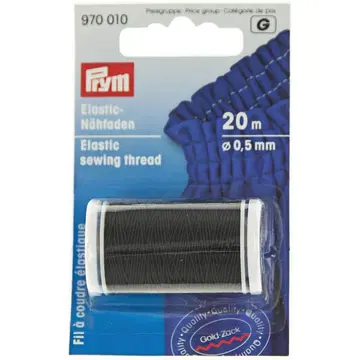Õmblusniit elastic 20m/5mm must