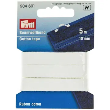 Kantpael 10 mm/5 m valge