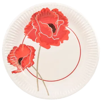 Papstar papptaldrik moonilill 23cm 10tk