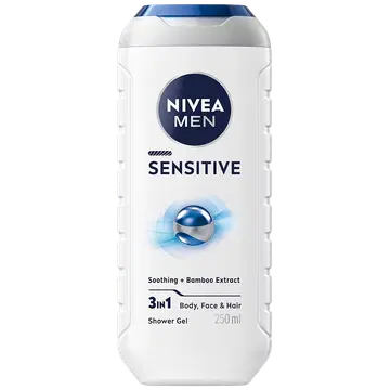 Nivea dušigeel Sensitive meeste 3in1 250ml