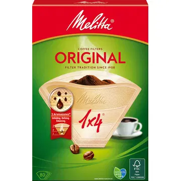 Melitta Kohvifilter 1x4/80, pruun