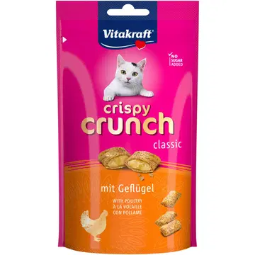 Vitakraft Crispy Crunch linnulihaga kassidele 60g