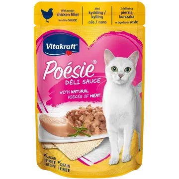 Poésie täissööt kassidele kanalihaga kastmes 85g