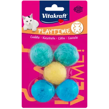 Vitakraft pehme pall mänguasi kellukesega, kassidele