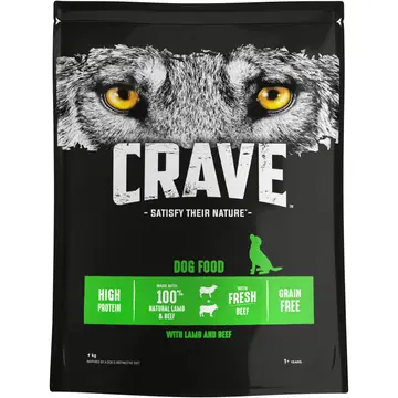 Crave täissööt koertele lamba ja loomalihaga 1kg