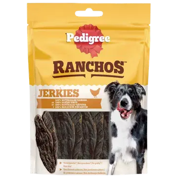 PEDIGREE koera maius Ranchos Jerkies, Kana, 70g