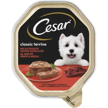 Cesar koeratoit härjaliha ja maksaga 150 g