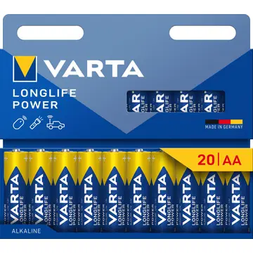 Varta leelispatarei longlife power aa 20tk