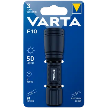Varta taskulamp F10 1AA must
