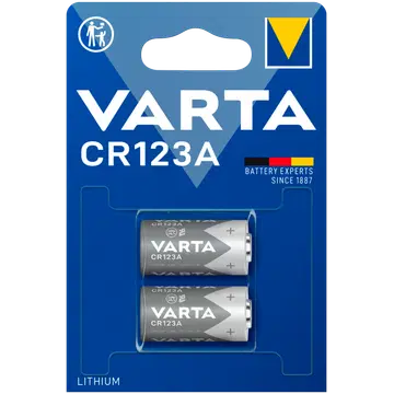Varta liitiumpatarei CR123A 2 tk