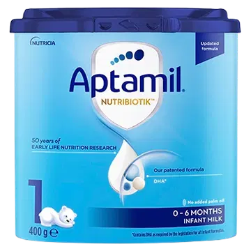 Aptamil® NUTRIBIOTIK™ 1 piimal põhinev imiku piimasegu alates sünnist, 400g
