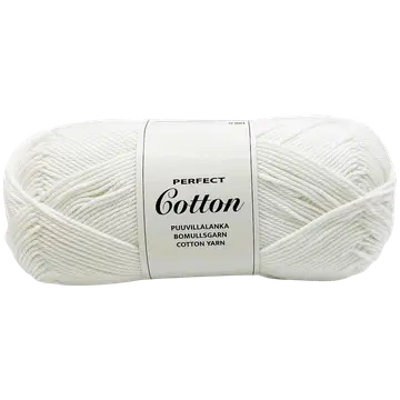 Lõng Perfect Cotton 100 g, valge